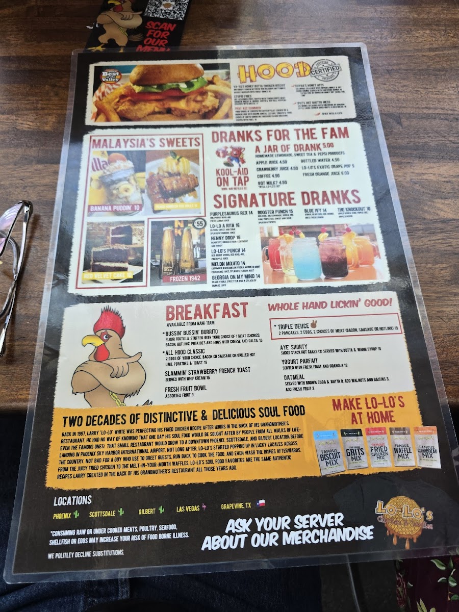 Lo-Lo's Chicken & Waffles Menu - Image 1
