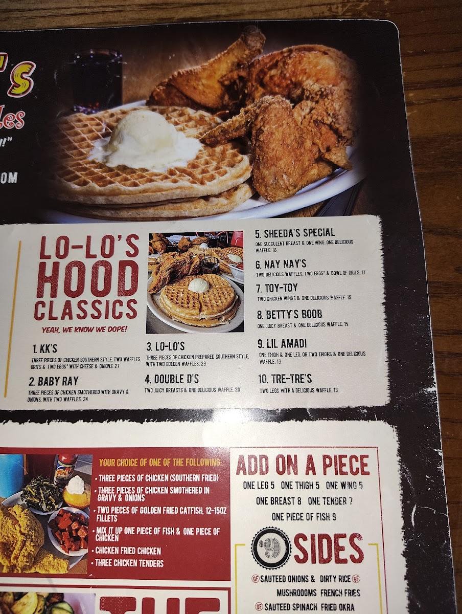 Lo-Lo's Chicken & Waffles Menu - Image 4